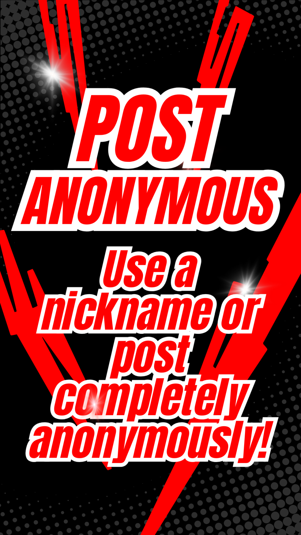 Singles50360 Post Anonymous!